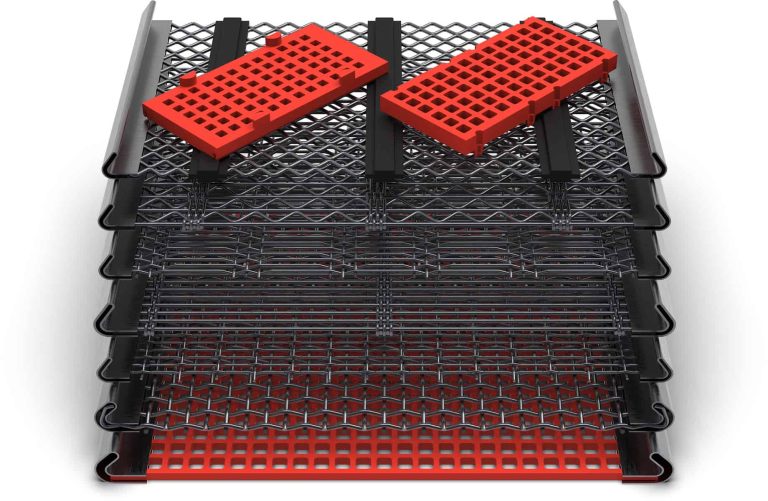 Slotted screen reduces blinding